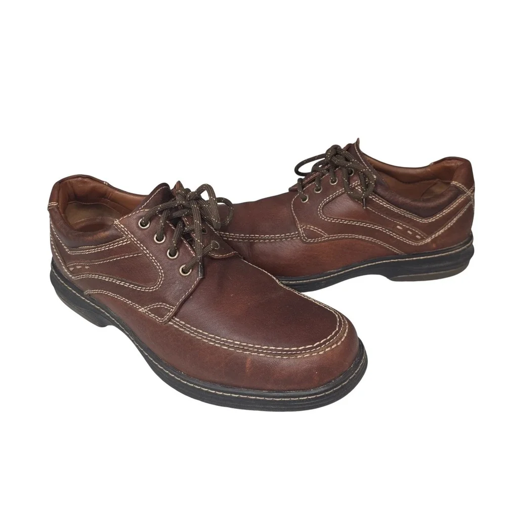 Johnston‎ & Murphy XC4 Shoes Mens Size 10 Brown Leather Waterproof Sneakers